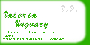 valeria ungvary business card
