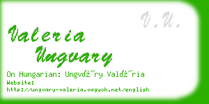 valeria ungvary business card